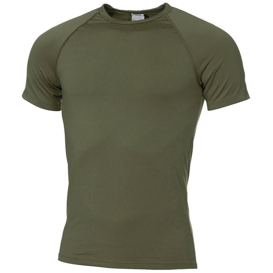 T-shirt funzionale termica militare usata verde <BR/> 