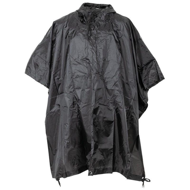 Load image into Gallery viewer, poncho rip-stop NERO 144x223cm 

