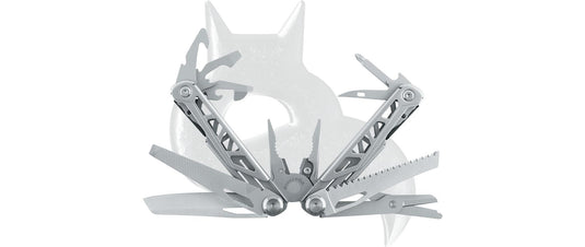 black fox multitool stainless stell with black nylon pouch black 