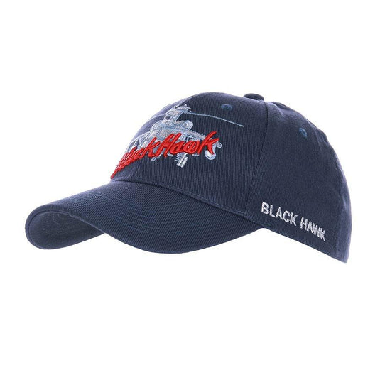Cappellino ricamato baseball BLACK HAWK blu 