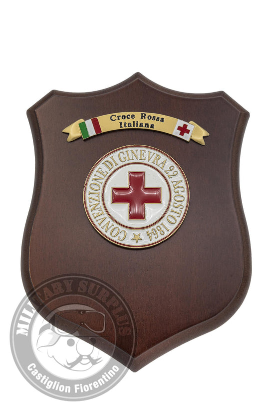 crest Croce Rossa Italiana con tricolore 