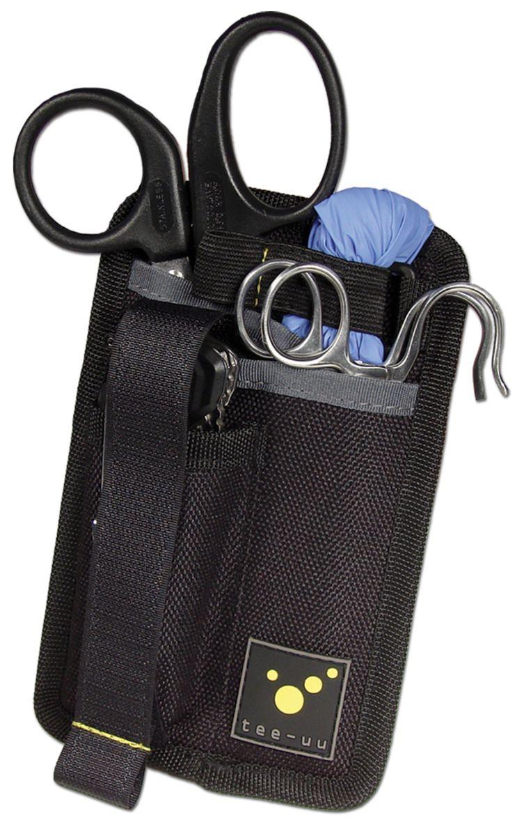 Carica immagine in Galleria Viewer, SAN holster da cintura portaforbici, torcia attrezzature base di pronto soccorso in cordura nero 
