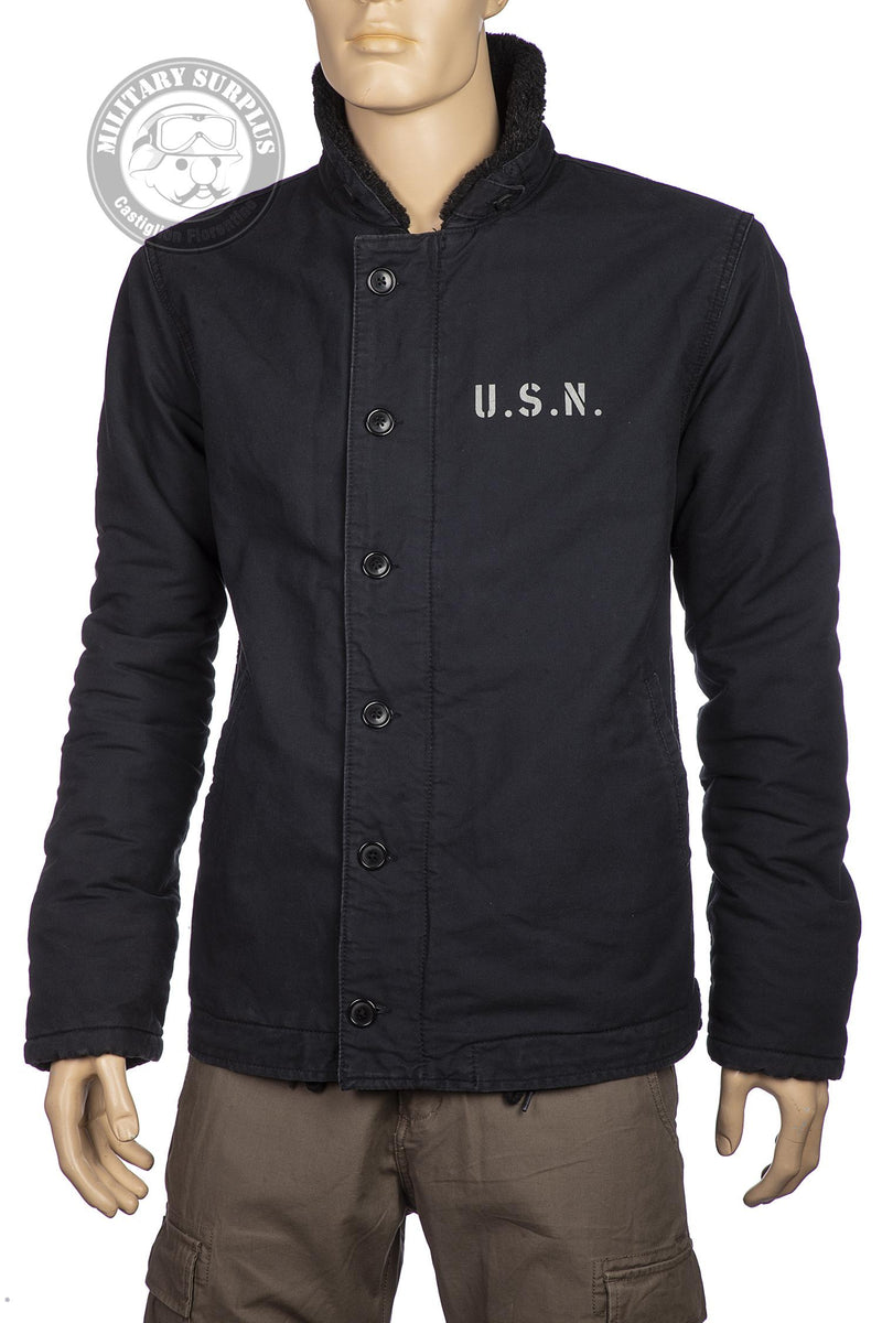 Carica immagine in Galleria Viewer, US Navy deck jacket N-1 NAVY Blue 

