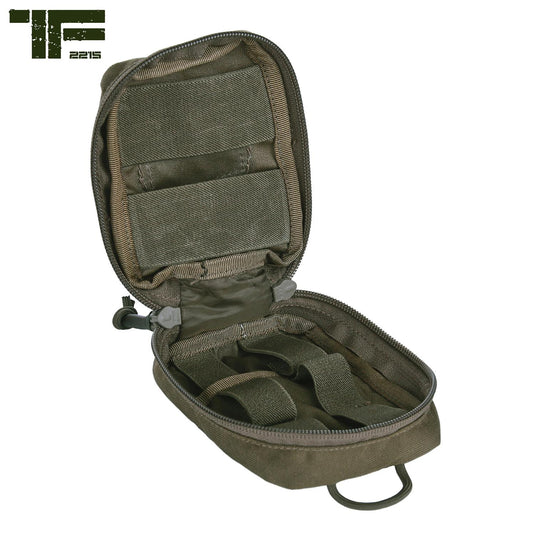 tasca medic piccola nera in cordura<BR/> 