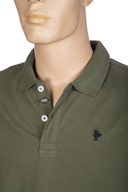 Polo uomo basica Smithy's verde militare 