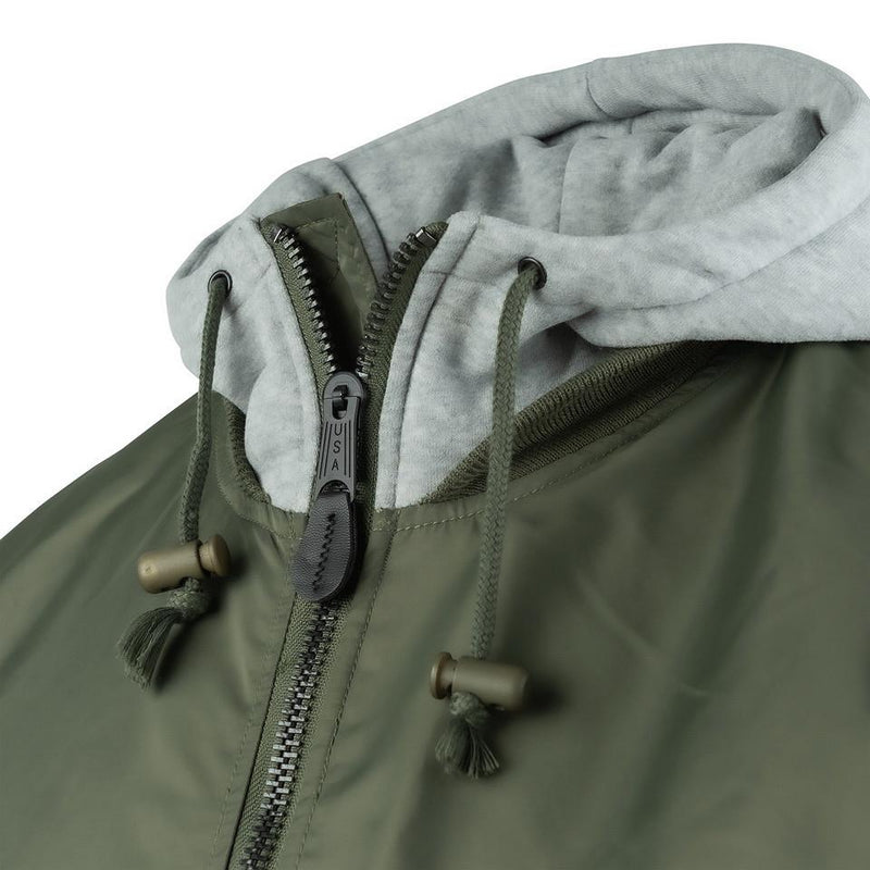 Load image into Gallery viewer, MA-1 Hooded Bomber Jacket VERDE 
