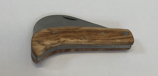 roncola manico legno lama cm 9 