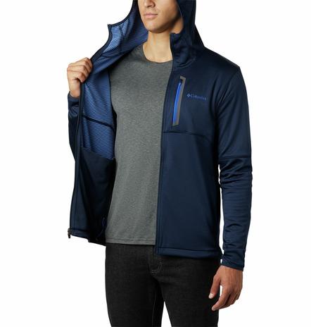 tech trail full zip hoodie secondo strato tecnico con cappuccio e zip lunga 