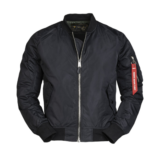 Bomber ma1 estivo REVERSIBILE  sfoderato NERO 