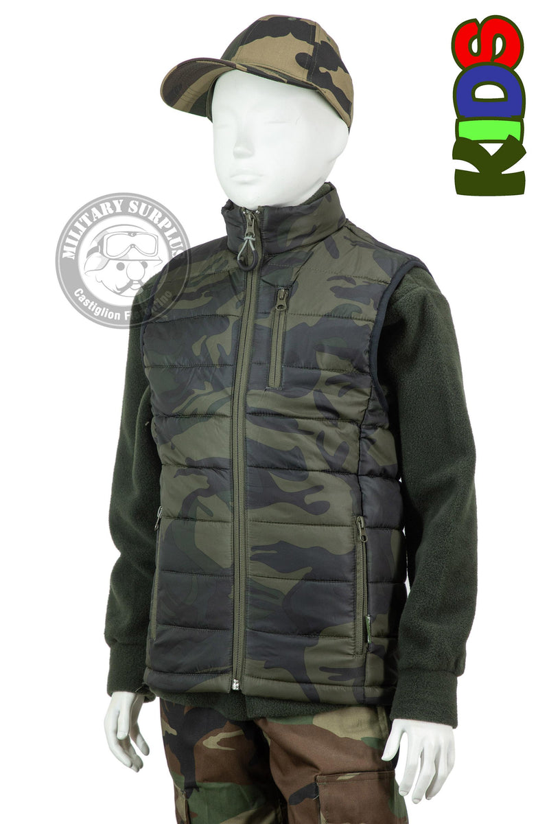 Carica immagine in Galleria Viewer, Gilet trapuntato camo TREK per bambini 
