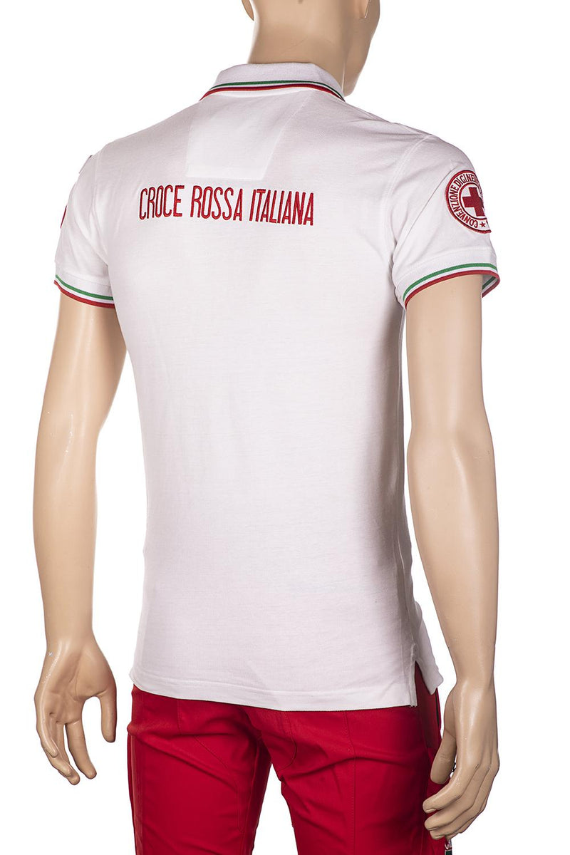 Load image into Gallery viewer, POLO MANICA CORTA RICAMATA CROCE ROSSA ITALIANA 
