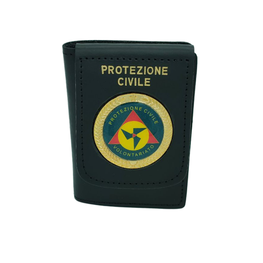 portafoglio portaplacca protezione civile volontariato 
