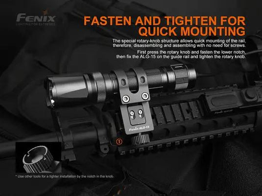 Fenix alg-15 supporto tattico per montaggio su rail da 22mm 