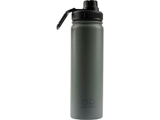 Highlander glug 660 bottle (insulated) charcoal 