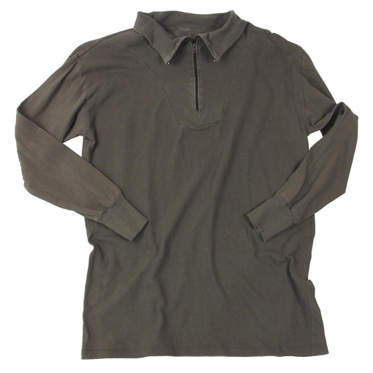 Camicia esercito tedesco a collo alto, con cerniera, usata. Verde oliva I° scelta 
