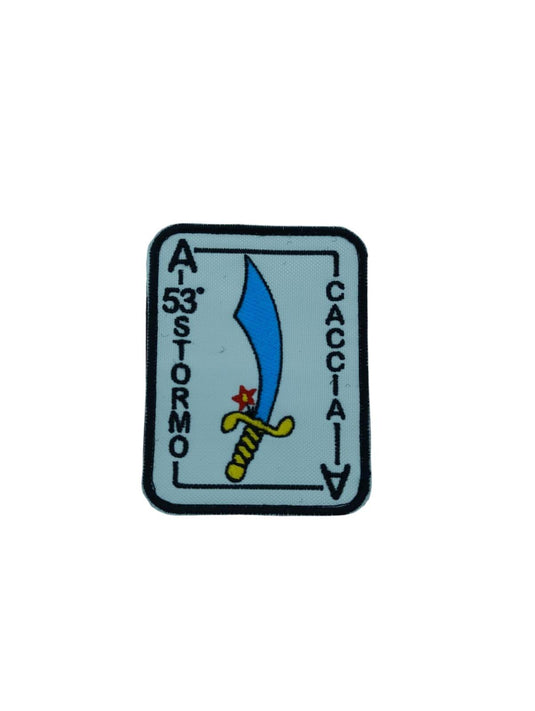 Patch ricamo 53° STORMO  Aereonautica Militare con velcro 