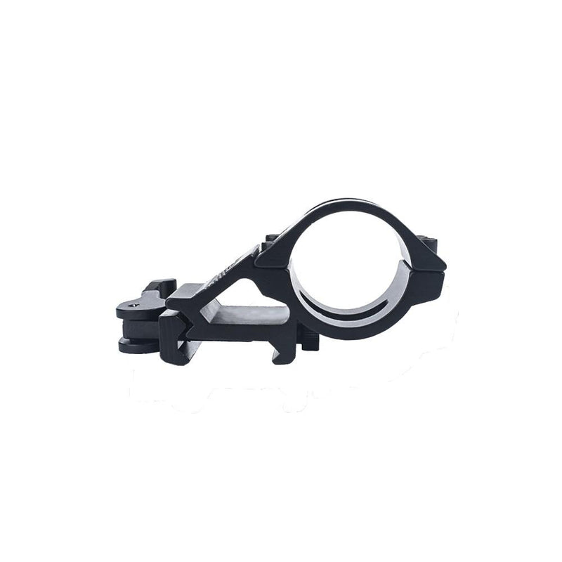 Load image into Gallery viewer, metal attacco 45° diametro 1" con quick detach per torcia o laser nero 

