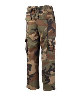 KIDS US BDU WOODLAND pantaloni bimbo camouflage 