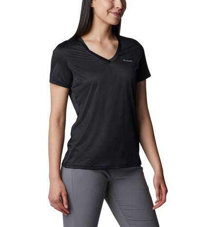 T-shirt scollo a v performante e traspirante da donna Columbia 
