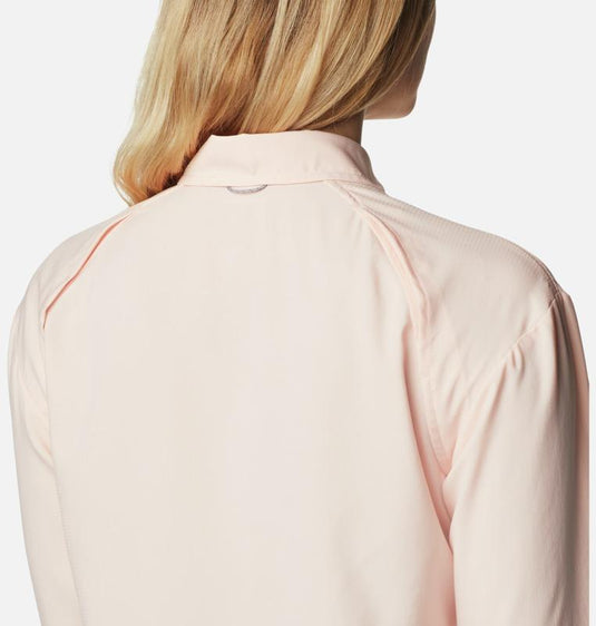 camicia donna estiva protettiva con filtro solare upf 50 e tecnologia traspirante. columbia 