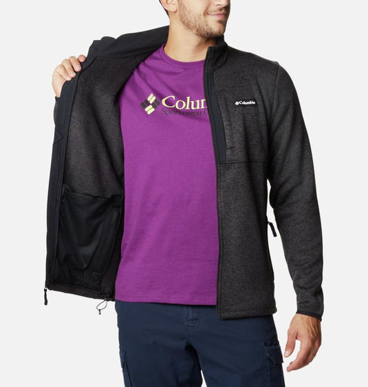 FELPA UOMO CON ZIP COLUMBIA <BR/> 