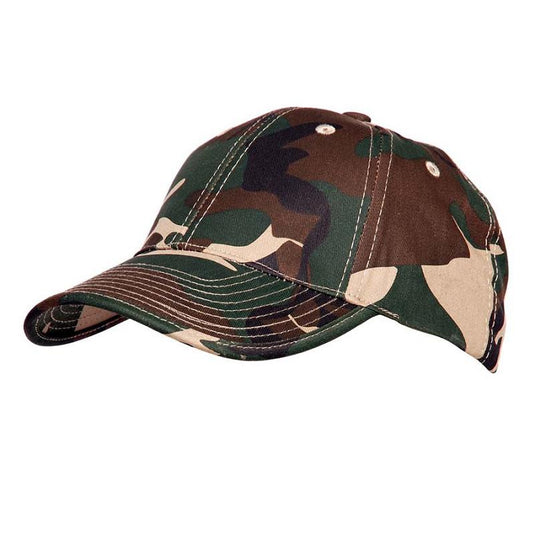 Baseball cap flexifit  woodland camouflage 