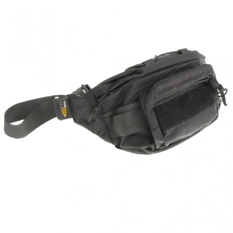 Load image into Gallery viewer, MARSUPIO T3 IN CORDURA CON SUPPORTO PER ARMA NERO 
