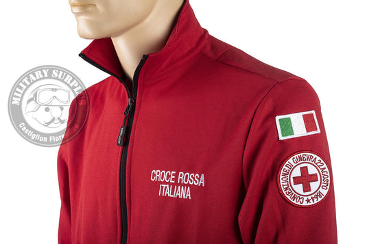 Felpa tecnica zip lunga in micropile CROCE ROSSA ITALIANA 