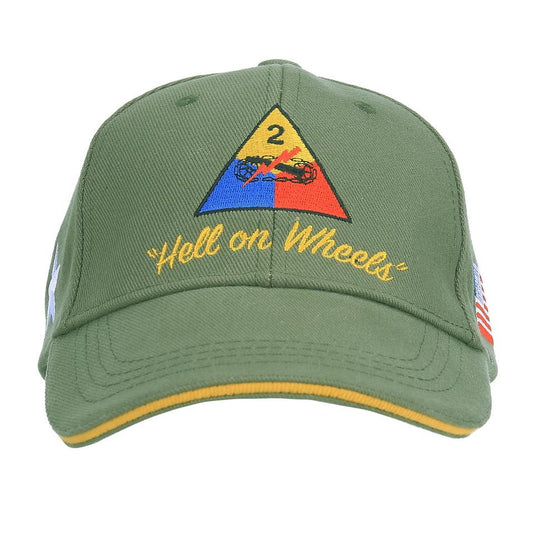 cappellino baseball ricamato 2nd armored division 