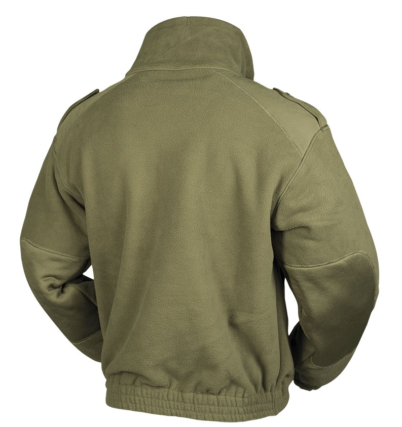 Load image into Gallery viewer, Giacca in pile con zip lunga e rinforzi nei gomiti esercito francese 
