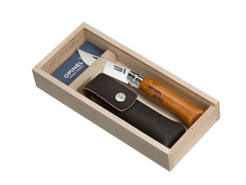Load image into Gallery viewer, Opinel TRADIZIONE N°08 CARBONIO C/FODERO C/BOX 

