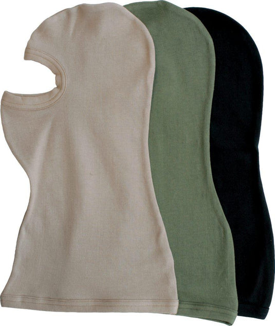 balaclava in cotone 1 foro NERO 