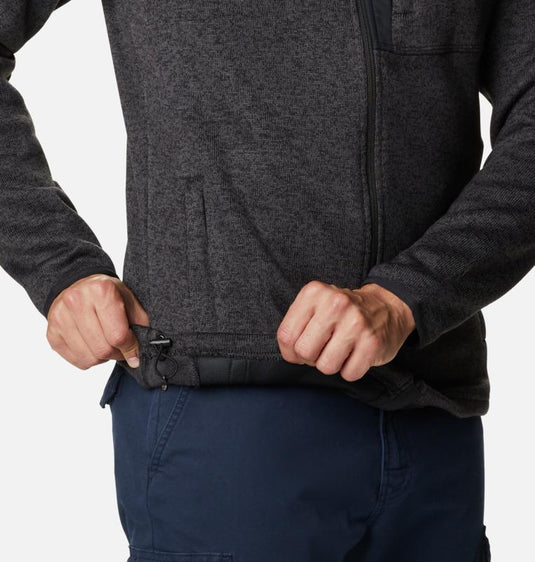 FELPA UOMO CON ZIP COLUMBIA <BR/> 