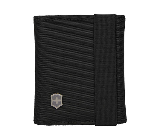 victorinox travel accessories 5.0 portafogli tri-fold nero 