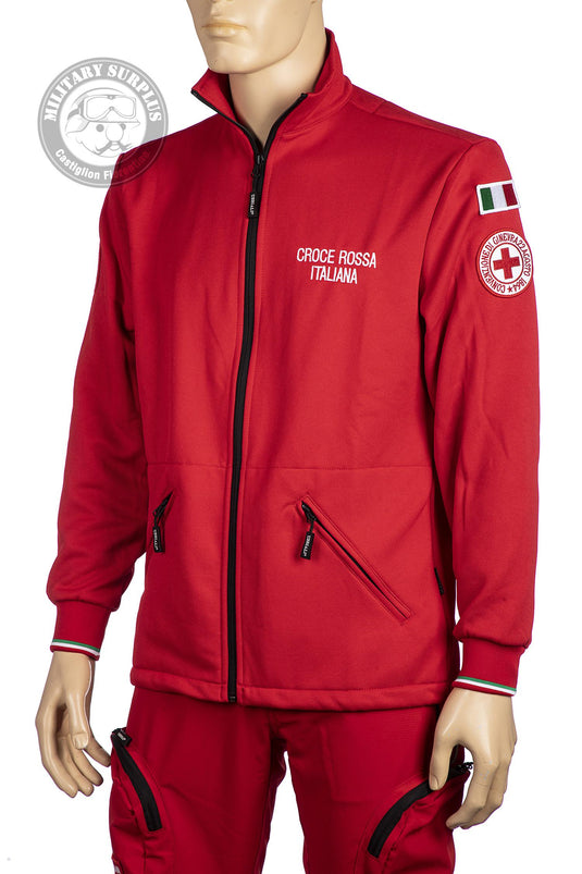 Felpa tecnica zip lunga in micropile CROCE ROSSA ITALIANA 
