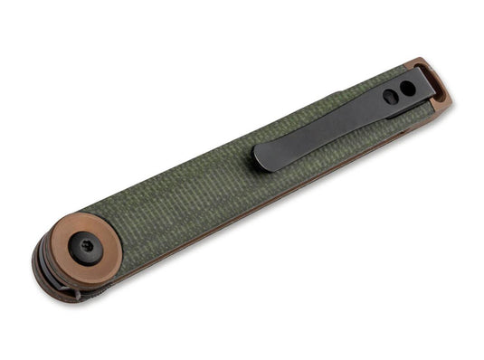 kaizen green canvas micarta 