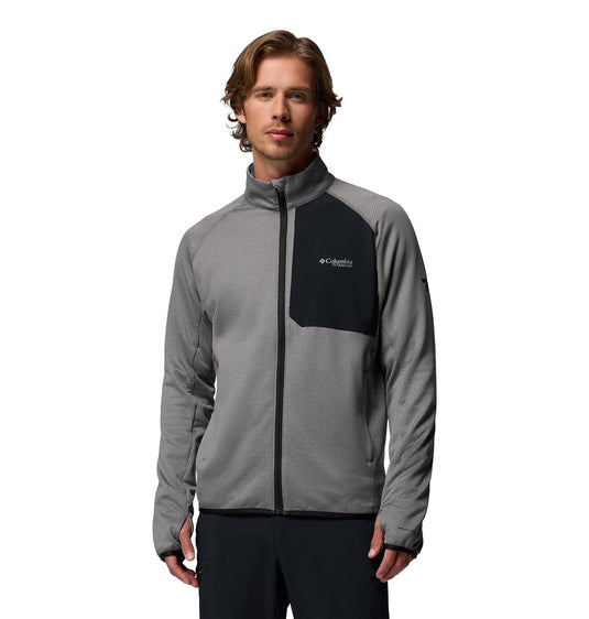 Giacca tecnica in pile Triple Canyon™ II Grid da uomo City Grey 