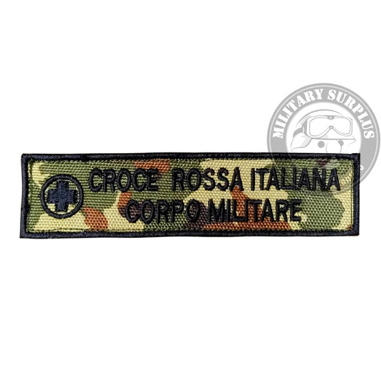 ricamo cri corpo militare con velcro, VEGETATO 