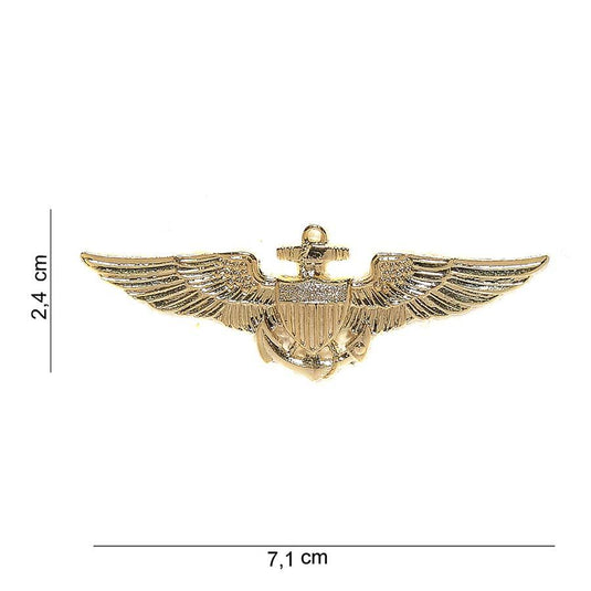 Emblema US Navy pilot wing ORO 