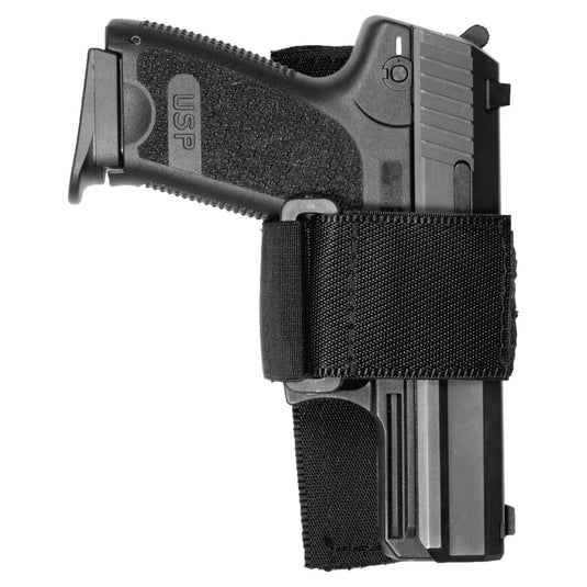fondina universale attacco a  velcro in cordura colore nero 