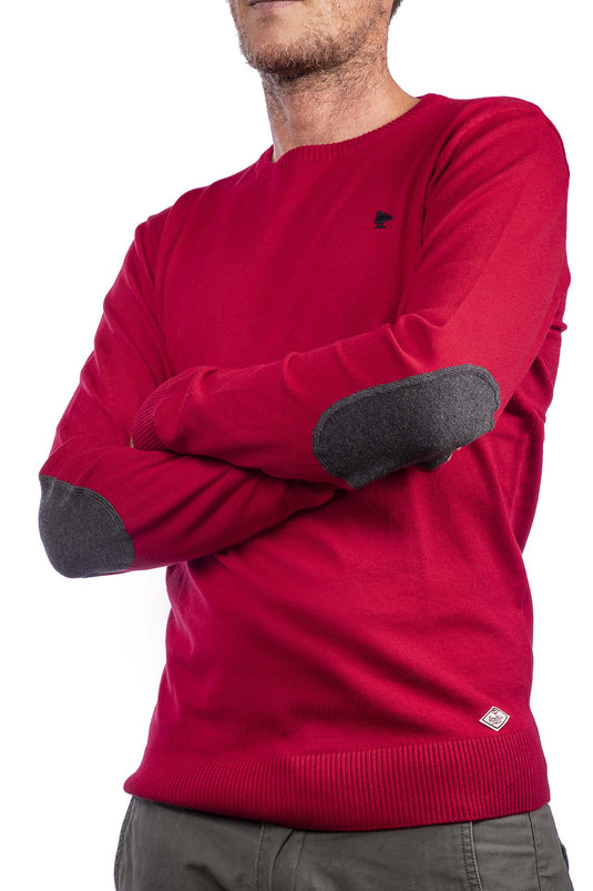smithy's maglioncino girocollo  uomo in maglia Rosso 