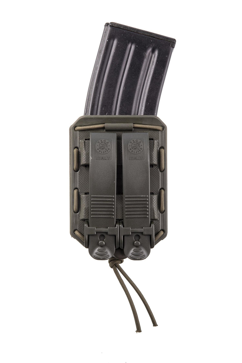 Load image into Gallery viewer, porta caricatore 5.56 linea bungy VERDE MILITARE 
