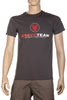 BRG T-shirt stampata fronte retro BRAVO TEAM GRIGIO