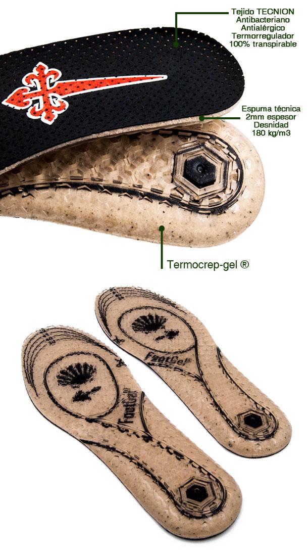 Load image into Gallery viewer, cammino di santiago<BR/>Solette in gel per lunghi percorsi FOOTGEL 
