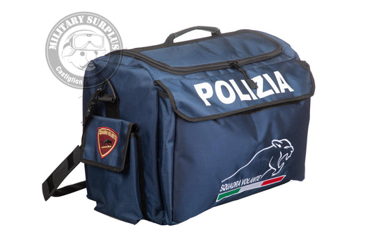 Borsa operativa ricamata grande POLIZIA squadra VOLANTE 