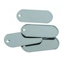 piastrine americane dog tags lucide coppia 