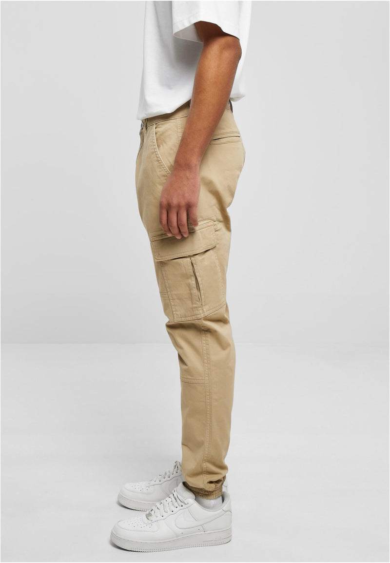 Carica immagine in Galleria Viewer, Cargo washed jogging twill pants Beige 
