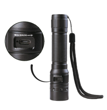 Load image into Gallery viewer, Torcia ricaricabile OPERATOR MT1R 500 lumen nera 
