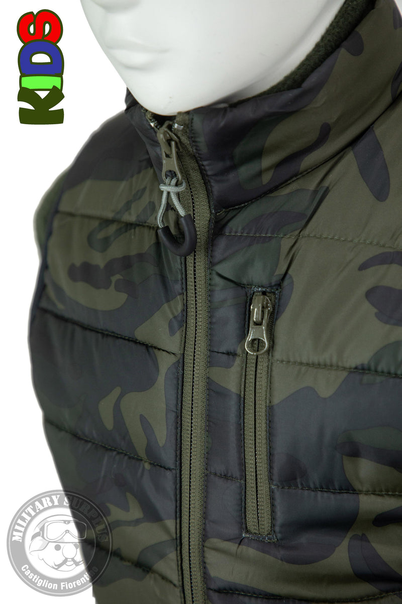 Carica immagine in Galleria Viewer, Gilet trapuntato camo TREK per bambini 
