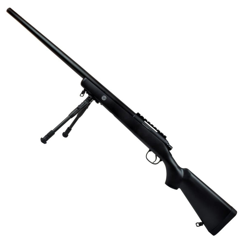 Carica immagine in Galleria Viewer, WELL FUCILE SNIPER A MOLLA CON BIPIEDE NERO 
